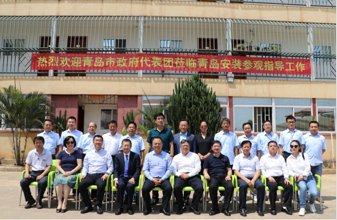 青島市政府代表團到訪安哥拉，并到我司駐地參觀指導工作